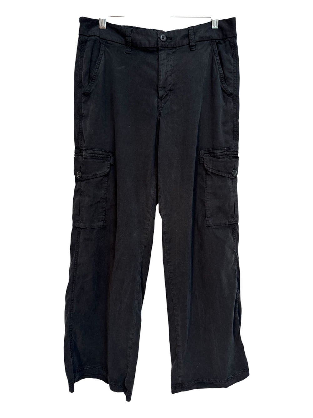 American Eagle Mid-Rise Baggy Wide Leg Pants Women Size 6 R Black 90s Skater